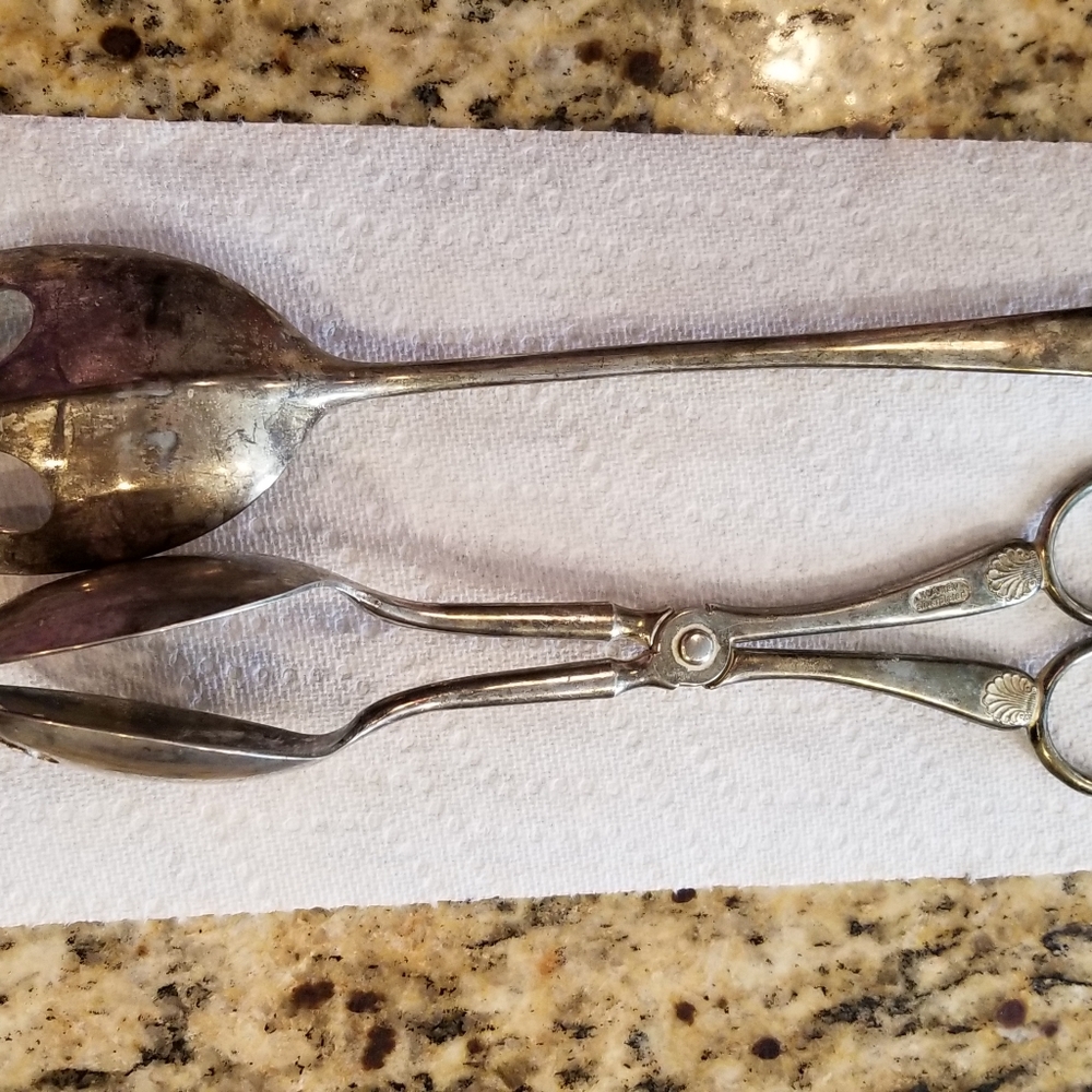 WA Italy Silverplated Serveware 2pc Set